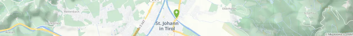 Kartendarstellung des Standorts für Johannes-Apotheke in 6380 Sankt Johann in Tirol